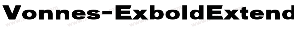 Vonnes-ExboldExtended字体转换