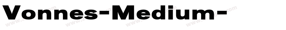 Vonnes-Medium字体转换
