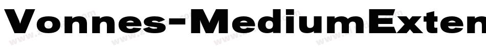 Vonnes-MediumExtended字体转换