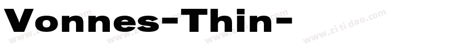 Vonnes-Thin字体转换