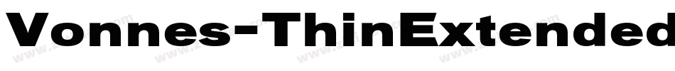 Vonnes-ThinExtended字体转换