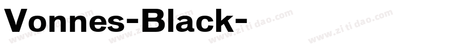 Vonnes-Black字体转换