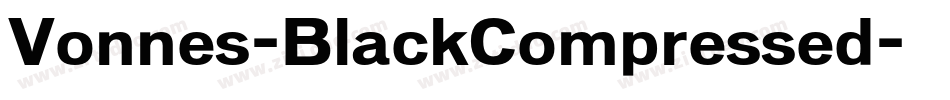 Vonnes-BlackCompressed字体转换