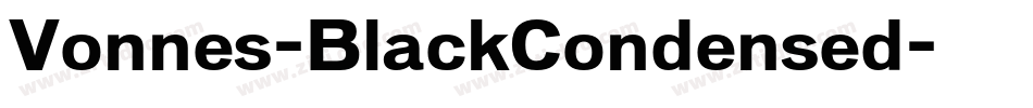 Vonnes-BlackCondensed字体转换