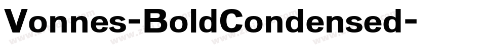 Vonnes-BoldCondensed字体转换