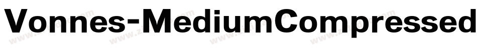 Vonnes-MediumCompressed字体转换