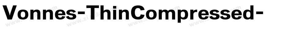 Vonnes-ThinCompressed字体转换