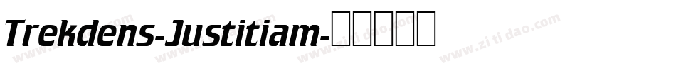 Trekdens-Justitiam字体转换