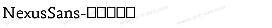 NexusSans字体转换