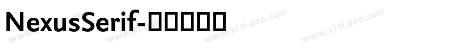 NexusSerif字体转换