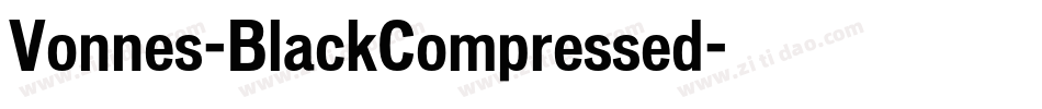 Vonnes-BlackCompressed字体转换