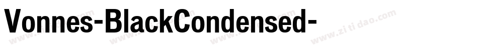 Vonnes-BlackCondensed字体转换