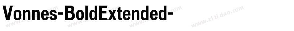 Vonnes-BoldExtended字体转换