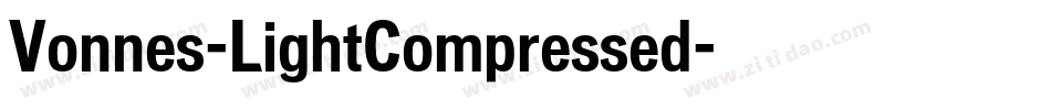 Vonnes-LightCompressed字体转换