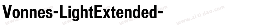 Vonnes-LightExtended字体转换