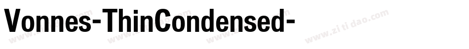 Vonnes-ThinCondensed字体转换