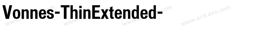 Vonnes-ThinExtended字体转换
