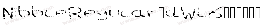 NibbleRegular-dWl6字体转换