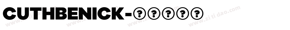 CuthbeNick字体转换