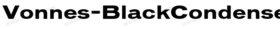 Vonnes-BlackCondensed字体转换