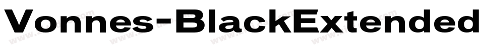 Vonnes-BlackExtended字体转换