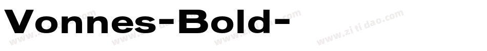 Vonnes-Bold字体转换