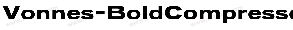 Vonnes-BoldCompressed字体转换