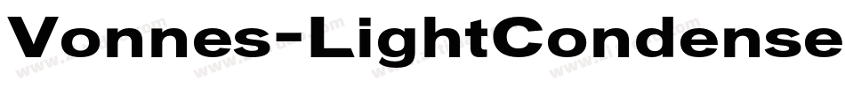 Vonnes-LightCondensed字体转换