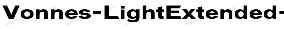 Vonnes-LightExtended字体转换
