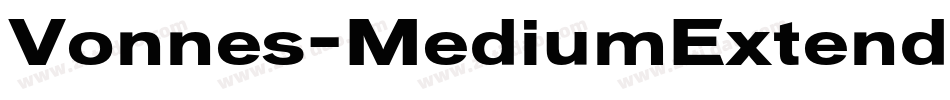 Vonnes-MediumExtended字体转换
