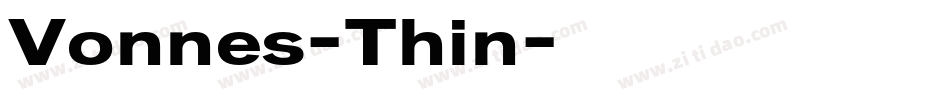 Vonnes-Thin字体转换