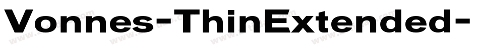 Vonnes-ThinExtended字体转换