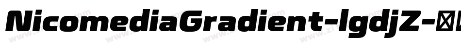 NicomediaGradient-lgdjZ字体转换