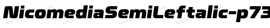 NicomediaSemiLeftalic-p73Ba字体转换