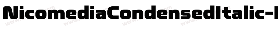 NicomediaCondensedItalic-BWG1G字体转换