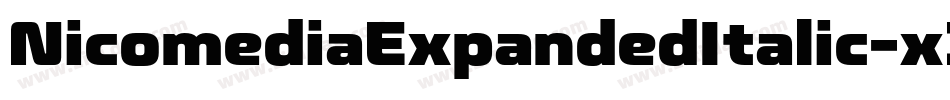 NicomediaExpandedItalic-x3ow0字体转换