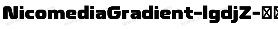 NicomediaGradient-lgdjZ字体转换