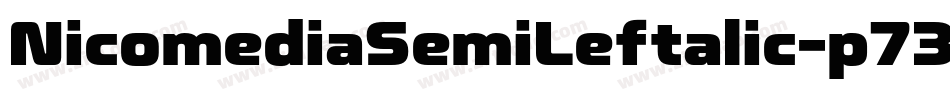 NicomediaSemiLeftalic-p73Ba字体转换