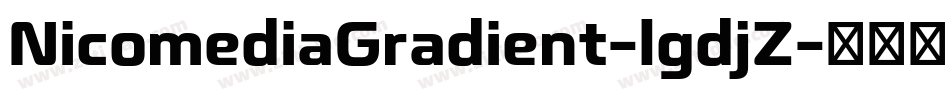 NicomediaGradient-lgdjZ字体转换