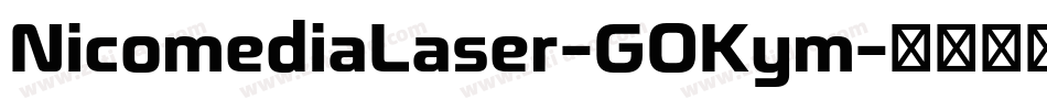 NicomediaLaser-GOKym字体转换