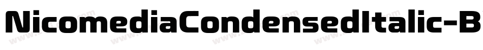 NicomediaCondensedItalic-BWG1G字体转换