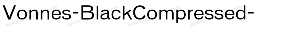 Vonnes-BlackCompressed字体转换