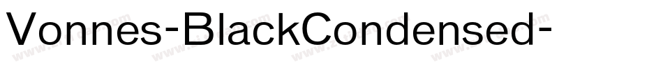 Vonnes-BlackCondensed字体转换
