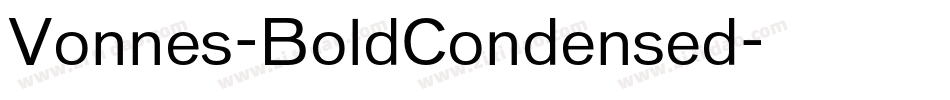 Vonnes-BoldCondensed字体转换