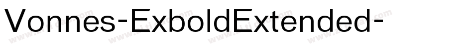 Vonnes-ExboldExtended字体转换