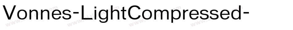 Vonnes-LightCompressed字体转换