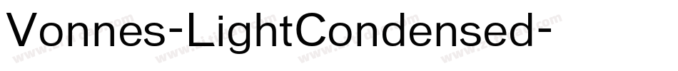 Vonnes-LightCondensed字体转换