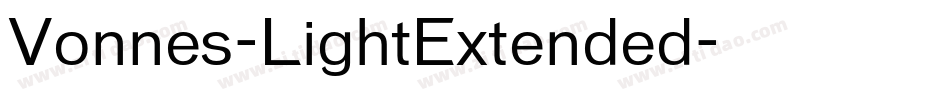 Vonnes-LightExtended字体转换