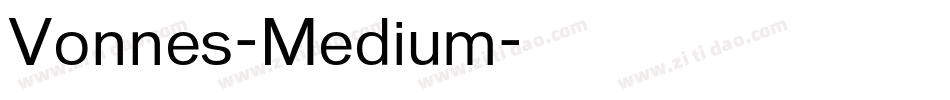 Vonnes-Medium字体转换