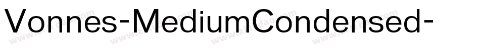 Vonnes-MediumCondensed字体转换